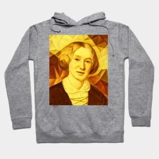 George Eliot Golden Portrait | George Eliot Artwork Hoodie